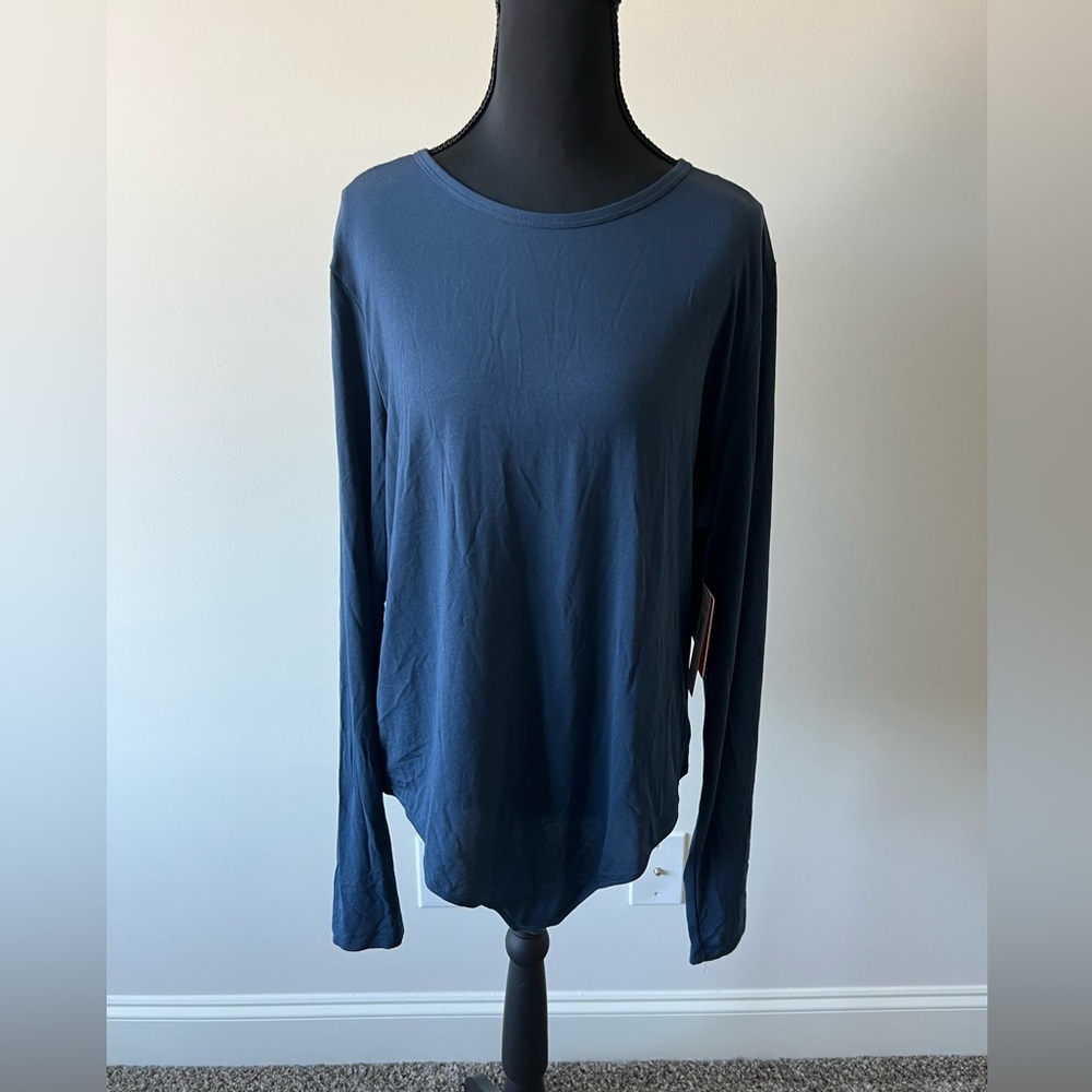 NWT Tommy John Deep Blue Long Sleeve Bodysuit Size 2XL